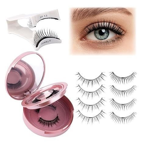 Magnetic false eyelashes for easy application