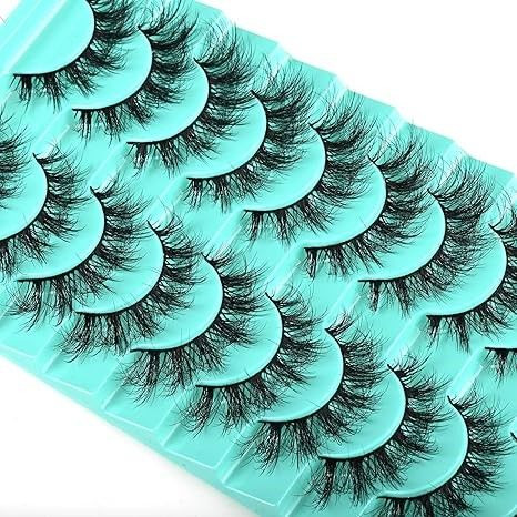 3D false eyelashes set for dramatic volume