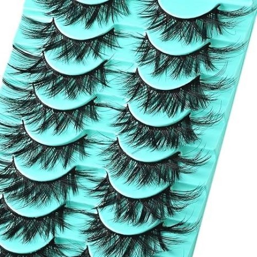 3D false eyelashes set for dramatic volume