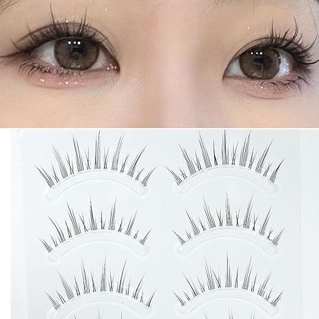 Japanese and Korean natural false eyelashes for a subtle look