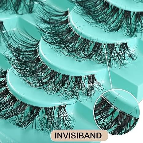 3D false eyelashes set for dramatic volume