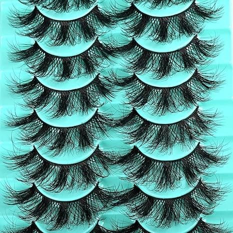 3D false eyelashes set for dramatic volume