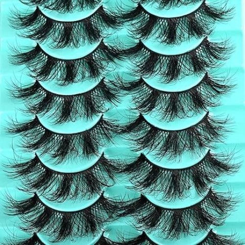 3D false eyelashes set for dramatic volume